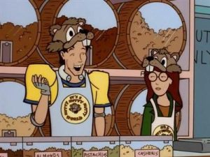 Daria and Kevin at their job